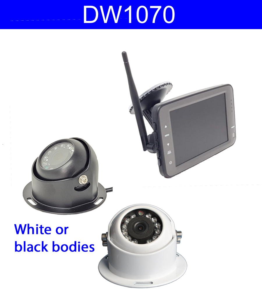 Sony CCD White Dome Wireless Reverse Camera System with 5'' monitor